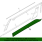 GENUINE REAR Door Lower Molding LEFT for 2022-2024 Kia Carnival 87731R0100