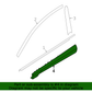 GENUINE Front Door Side Molding LEFT LH for 22-23 Hyundai Tucson 87721N9000CA