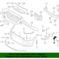 GENUINE Front Bumper Bracket LEFT DRIVER for 17-18 Hyundai Elantra 86513F2000
