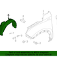 GENUINE Front Fender Liner LEFT DRIVER for 2020-2022 Hyundai Venue 86811K2000