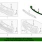 GENUINE Front Bumper Center Grille for 2017-2019 Kia Sportage 86561D9000