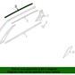 GENUINE REAR Door Frame Molding RIGHT for 2016-2020 Kia Optima 83850D4000