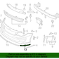 GENUINE Front Bumper Lower Chrome Molding RIGHT for 16-18 Kia Optima 86564D400