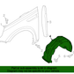 GENUINE Front Fender Liner LEFT & RIGHT for 2016-2018 Kia Optima 86812D4000