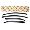 Smoked Window Sun Vent Visor Rain Guards 4pcs for 2012-2017 Kia Rio Hatchback