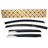 Black Smoked Window Sun Visor Rain Guards 4pcs for 2017-2019 Ford Fiesta Sedan
