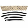 Black Smoked Window Sun Visor Rain Guards 4PCS for 2019-2023 Kia Forte Sedan