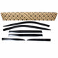 Smoked Window Sun Vent Visor Rain Guards 6pcs for 2017-2023 Jeep Compass