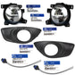 GENUINE Fog Light +Cover Set LH RH for 10-12 Hyundai Santa Fe OEM 922012B500