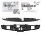 GENUINE Front Grille Upper Cover & Reinforcement for 12-17 Kia Rio 865751W000