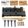 Valve Cover Set & NGK Spark Plug & Ignition Coil for 2006-2011 Accent Rio