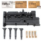 Valve Cover Set & NGK Spark Plug & Ignition Coil for 2006-2011 Accent Rio