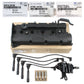 GENUINE Valve Cover & Gasket Spark Plugs Wire Ignition Coil for Hyundai Kia 2.0L