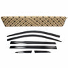 Black Smoked Window Sun Visor Rain Guards 6pcs for 2018-2023 Volkswagen Tiguan