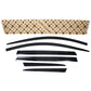 Smoked Window Sun Vent Visor Rain Guards 6pcs for 2019-2023 Hyundai Santa Fe