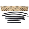 Smoked Window Sun Vent Visor Rain Guards 6pcs for 2019-2023 Hyundai Santa Fe