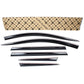 Smoked Window Sun Vent Visor Rain Guards 6pcs for 2019-2023 Hyundai Santa Fe