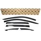 Black Smoked Window Sun Visor Rain Guards 6pcs for 2017-2022 Mazda CX-5