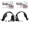 GENUINE Front Fender Liner LEFT & RIGHT for 18-19 Hyundai Sonata 86812C1500