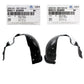 GENUINE Front Fender Liner LEFT & RIGHT for 2020-2022 Kia Seltos 86812Q5000