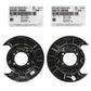 GENUINE Rear Brake Parking Plate DRIVER & PASSENGER for 07-09 Hyundai Santa Fe