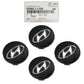 GENUINE 4 Aluminum Wheel Center Caps for 2020-2022 Elantra Ioniq Sonata Tucson