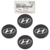 GENUINE Elantra Ioniq Sonata Tucson 20-22 for Aluminum Wheel Center Caps 4PCS