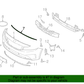 GENUINE Front Bumper Hood Rubber Seal Strip for 2017 2018 Kia Forte 86357A7800