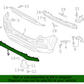 GENUINE Rear Bumper Center Molding for 2018-2021 Hyundai Kona 86696J9000