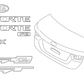 GENUINE REAR Trunk Lid Emblem for 2019 2020 2021 Kia Forte Sedan 86311M6000