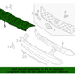 GENUINE Radiator Grille Upper Cover for 2022 2023 Hyundai Kona 86360J9NA0