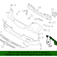GENUINE Rear Bumper Side Bracket LEFT DRIVER for 2020-2023 Kia Soul 86651K0000